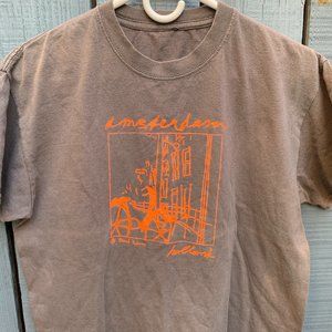 Amsterdam Holland Mark Raven Artist Art Tourist Souvenir Grey Shirt Size Medium
